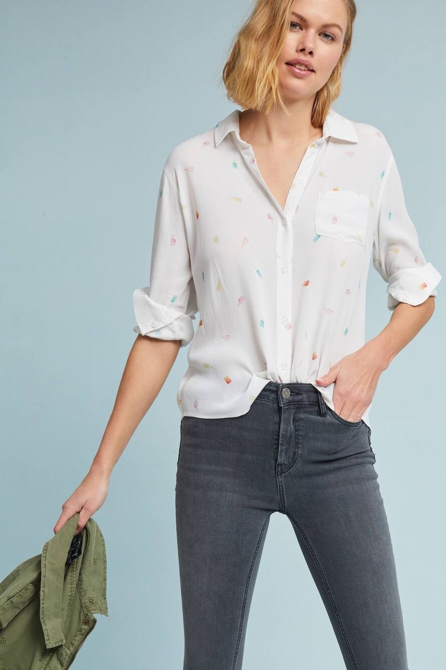 Rails Summertime Buttondown White - S